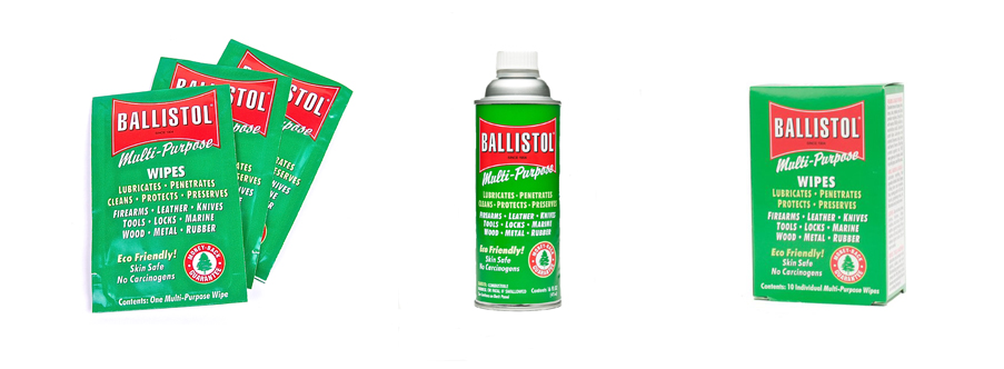 ballistol wipes and ballistol 4 oz can