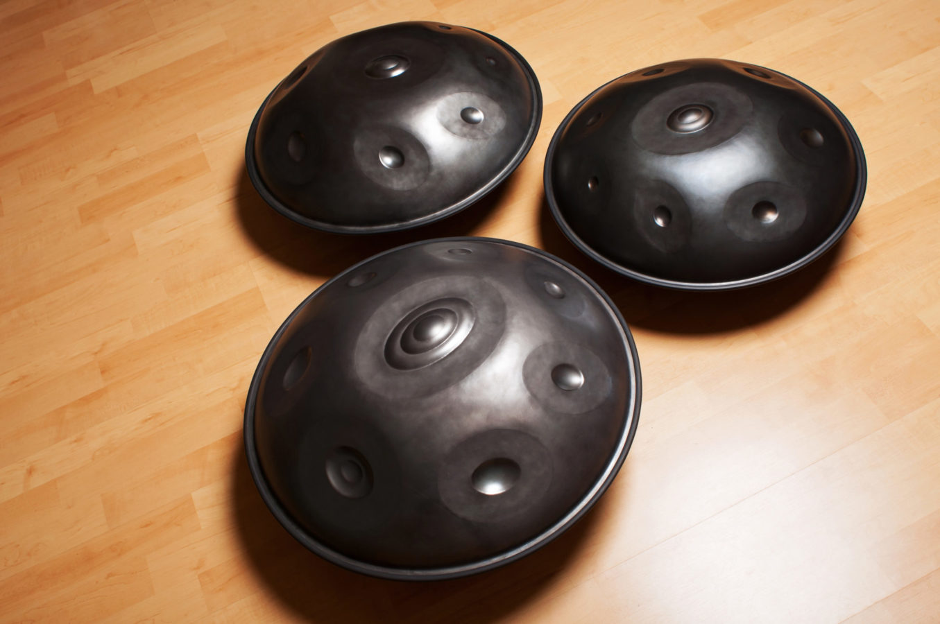 3 sizes of Saraz Handpan drums