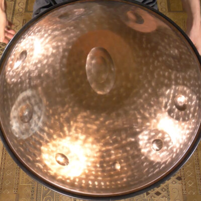 Saraz handpan tone fields close up