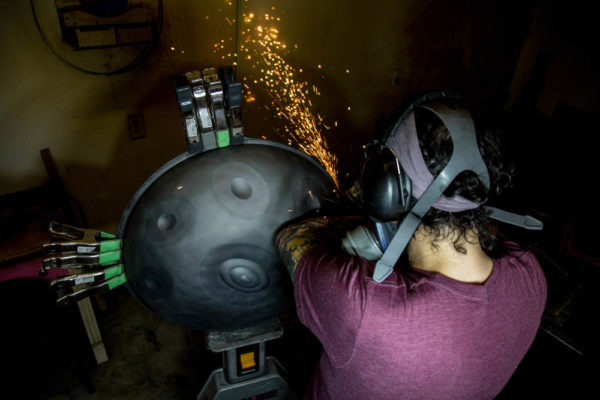 grinding rim handpan making 