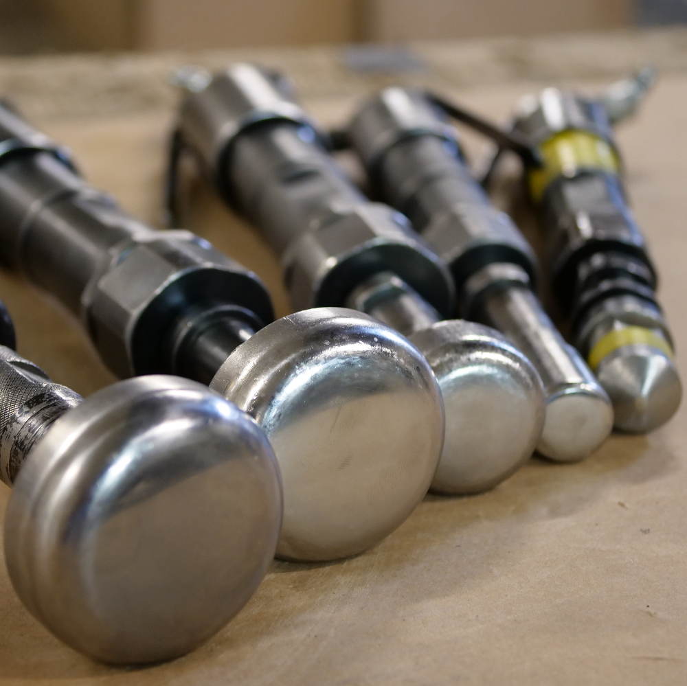 pneumatic hammers for handpan building
