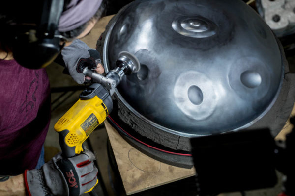 polish handpan building